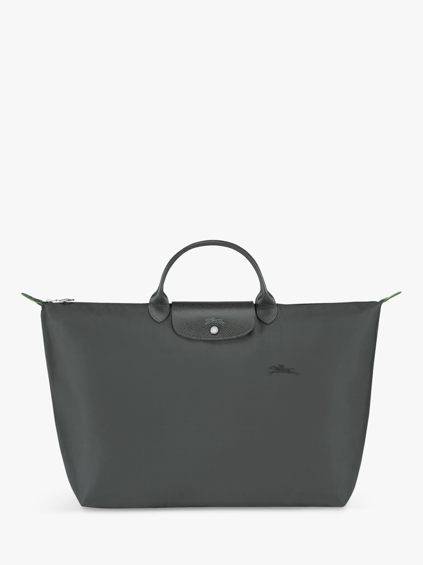 

Большая дорожная сумка Longchamp Le Pliage из переработанной парусины, графитовый цвет