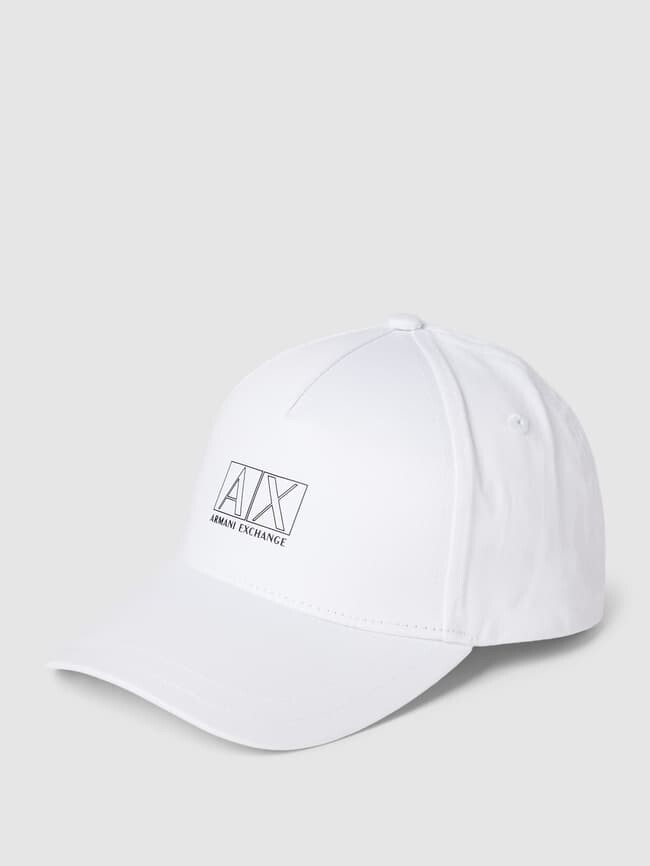 

Бейсболка с принтом этикетки ARMANI EXCHANGE, белый