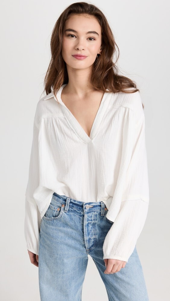 

Блуза Free People Yucca Double Cloth