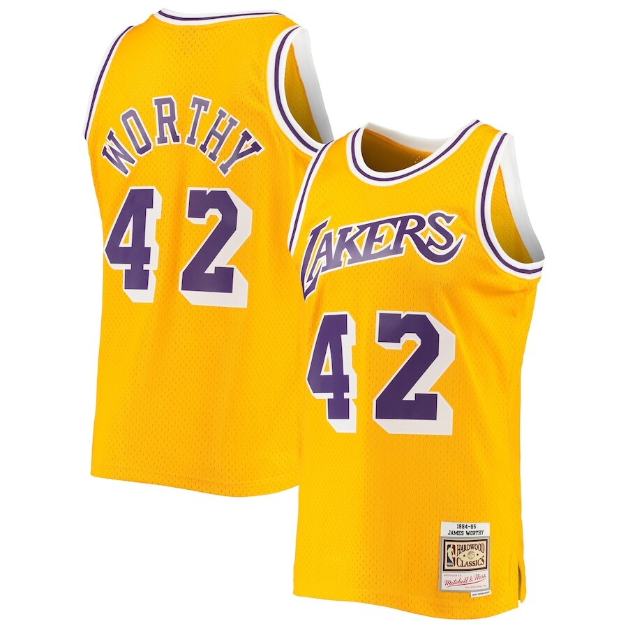 

Джерси Mitchell & Ness Los Angeles Lakers, золотой