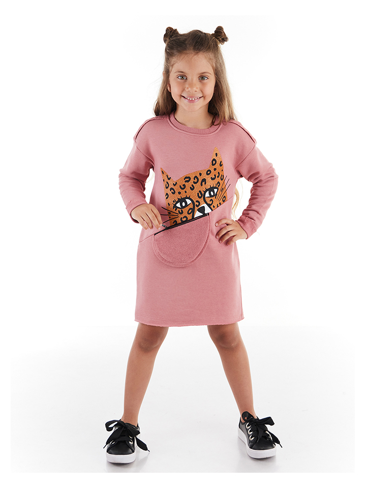 Платье Denokids Leopard, розовый