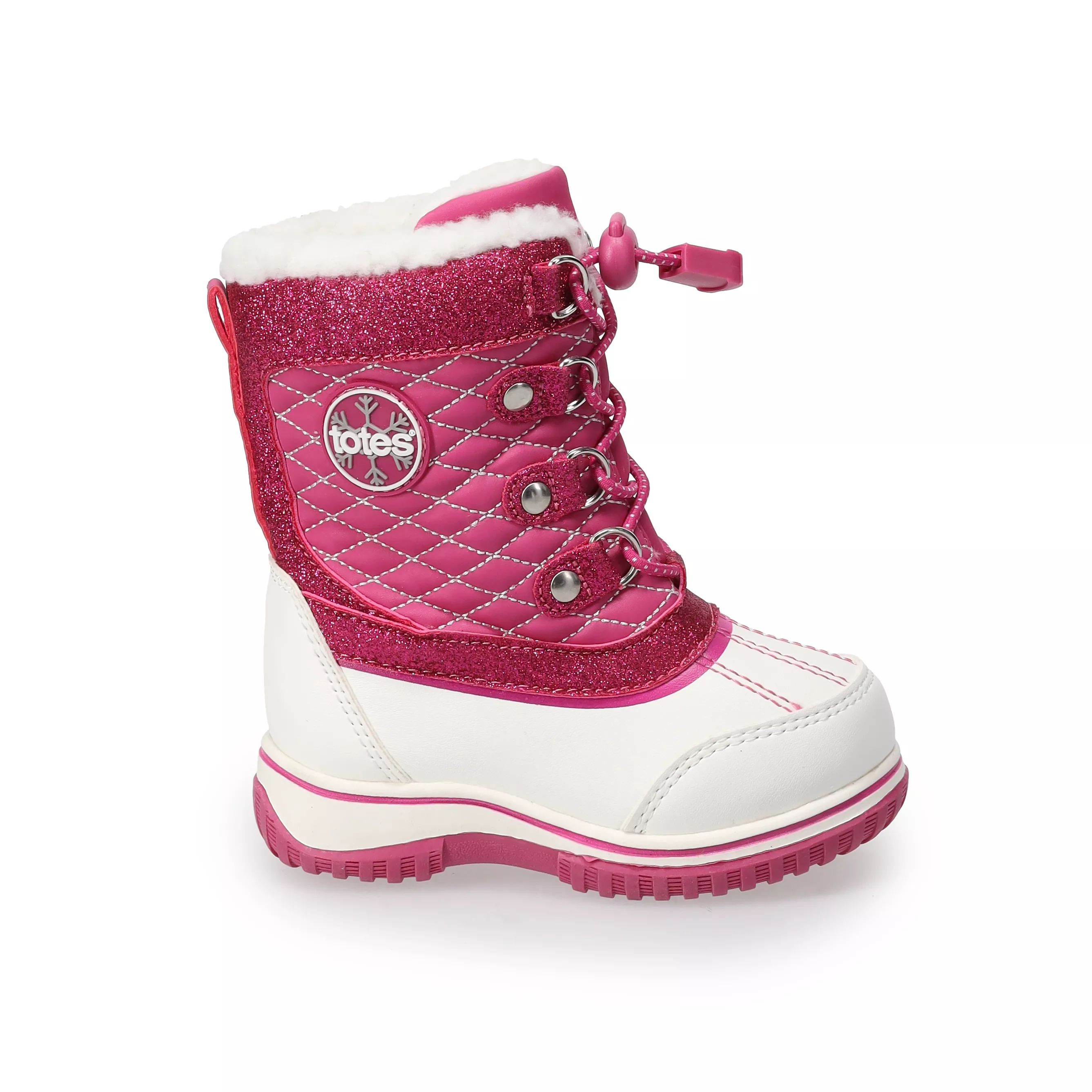 Водонепроницаемые зимние ботинки для девочек-тоут Galaxy Mid для девочек-подростков totes, белый/розовый