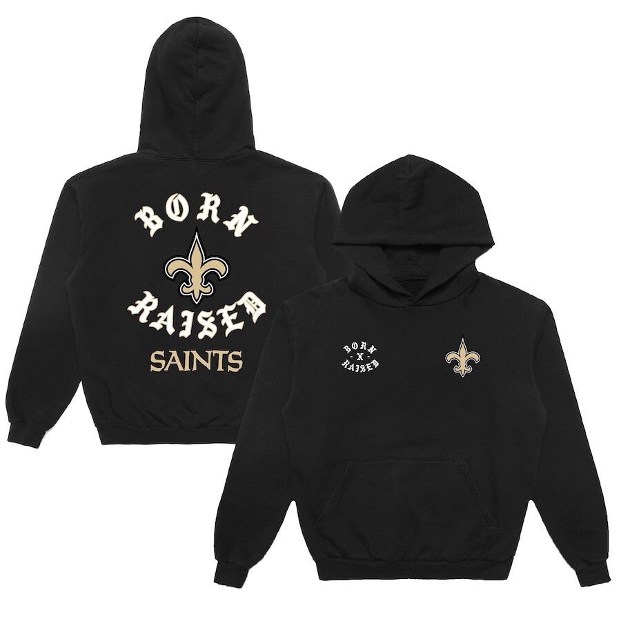 

Пуловер с капюшоном Born x Raised New Orleans Saints, черный