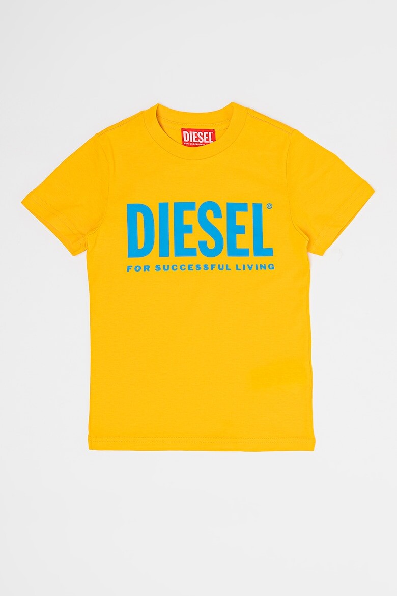

Хлопковая футболка с логотипом Diesel, бирюзовый