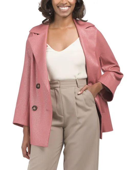 

Пальто из смесовой шерсти Made In Italy Cinzia Rocca, цвет Desert Rose