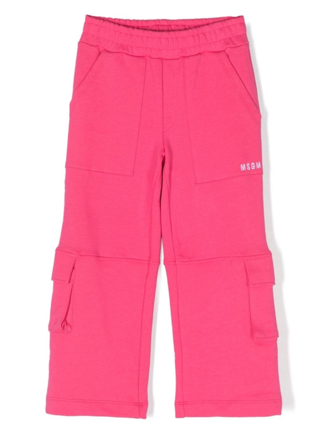 

MSGM Kids спортивные брюки карго с вышитым логотипом, розовый