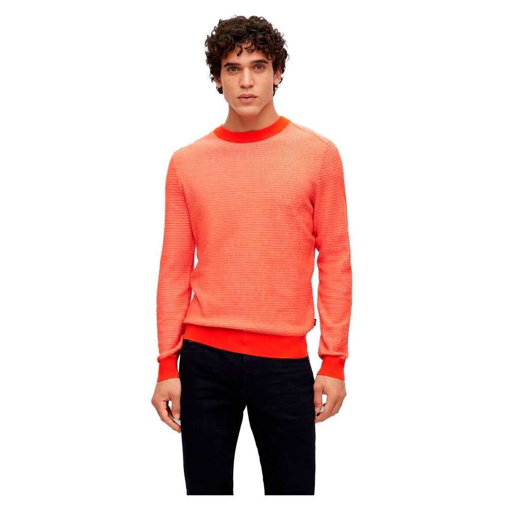

Свитер BOSS Abovemo 10246069 01 Crew Neck, оранжевый