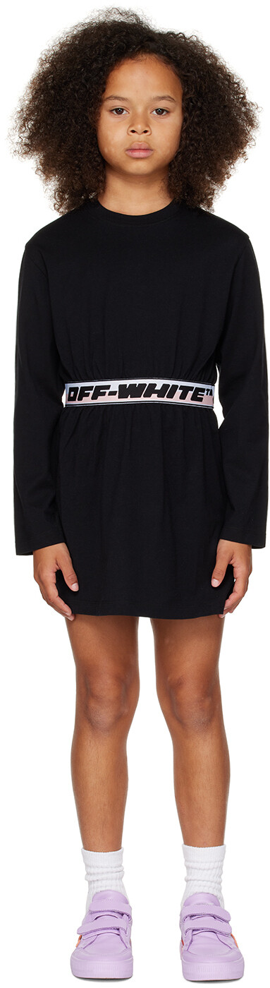 

Off-White Детское платье с черной полосой