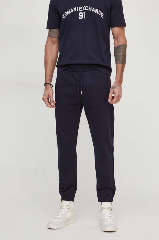 Спортивные брюки из хлопка Armani Exchange, темно-синий