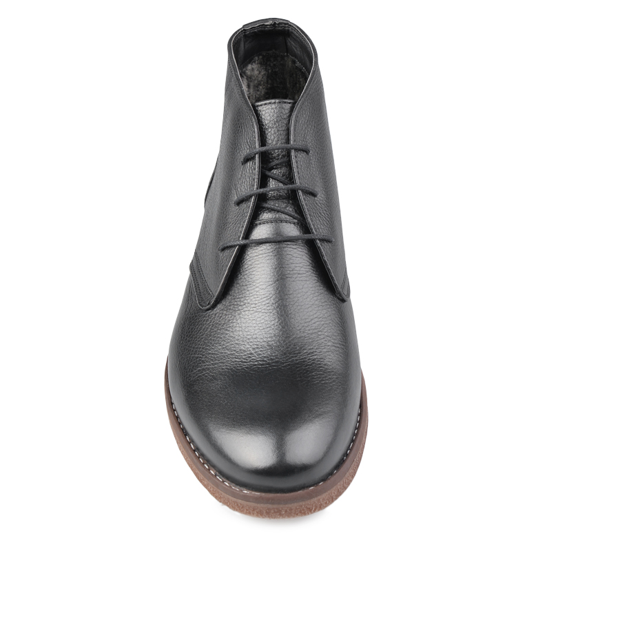 Мужские повседневные ботинки черные на теплой подкладке Tendenz