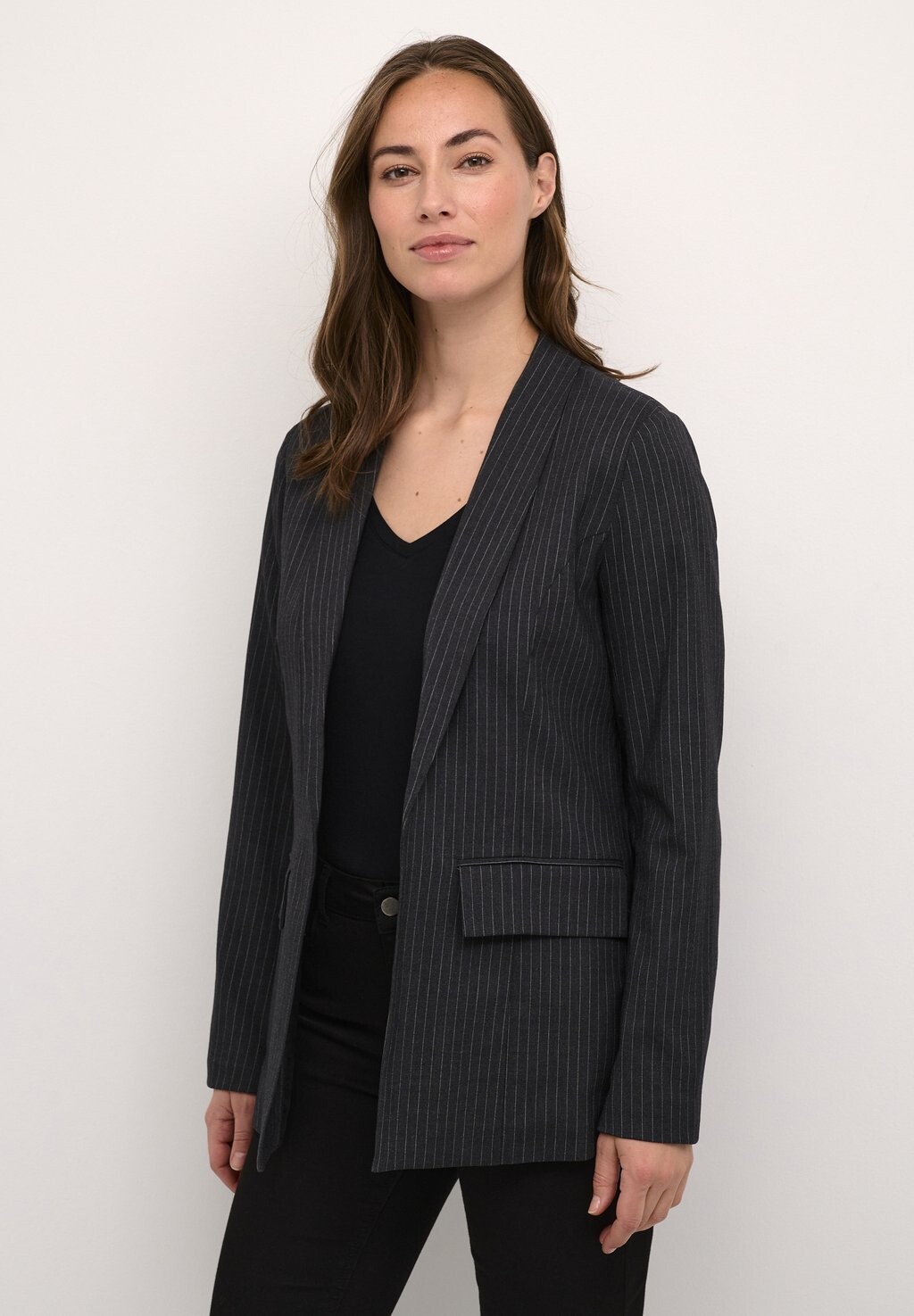 

Блейзер Culture ACHENA, цвет dark grey melange