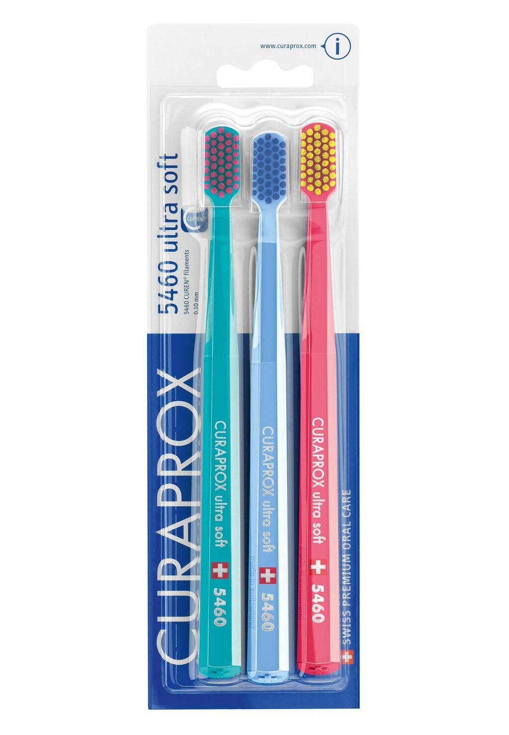 

Уход за зубами CS 5460 BLISTER TRIO-PACK Curaprox, цвет colorful