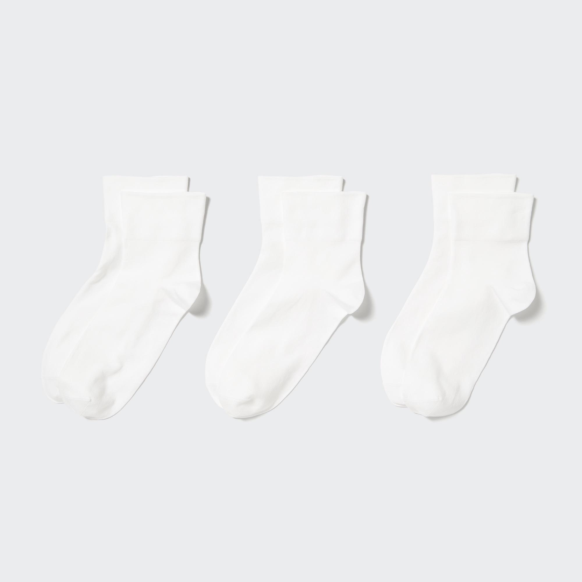 Носки (3 пары) UNIQLO, белый