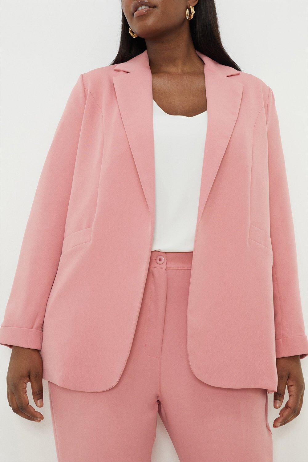 

Блейзер с манжетами на спине Curve Dorothy Perkins, розовый