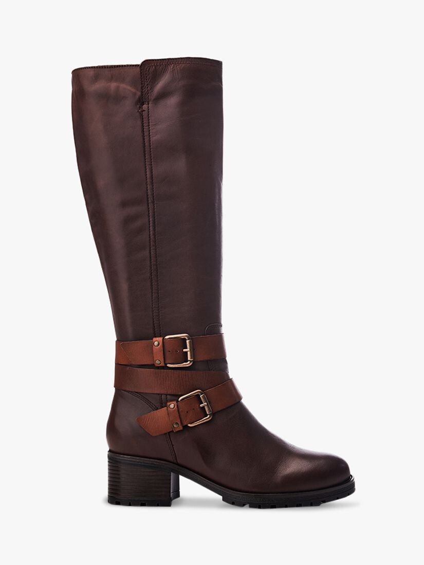 

Кожаные сапоги до колена Hadleigh Moda in Pelle, темно коричневый