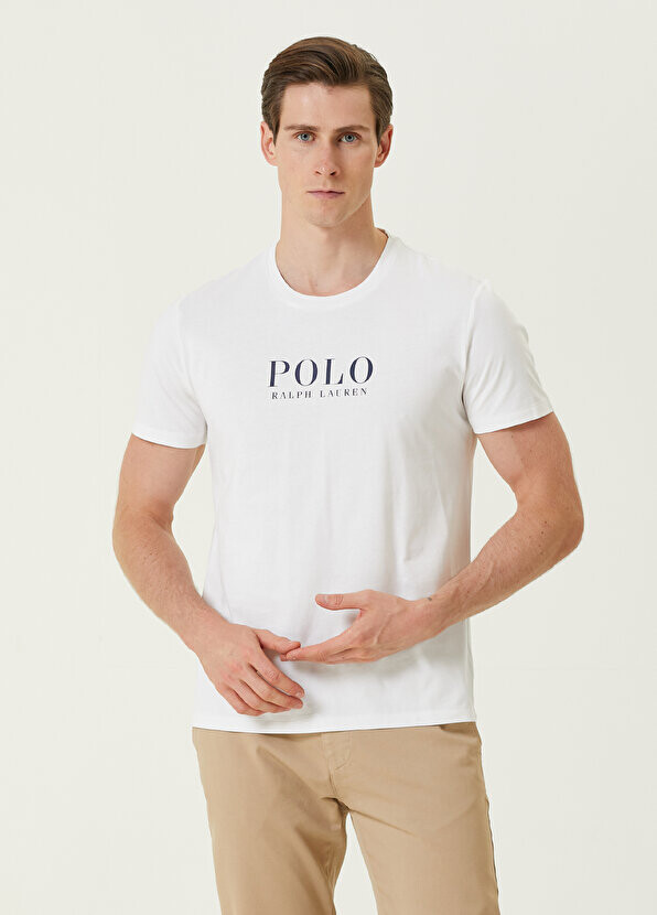 

Белый пижамный топ с логотипом Polo Ralph Lauren