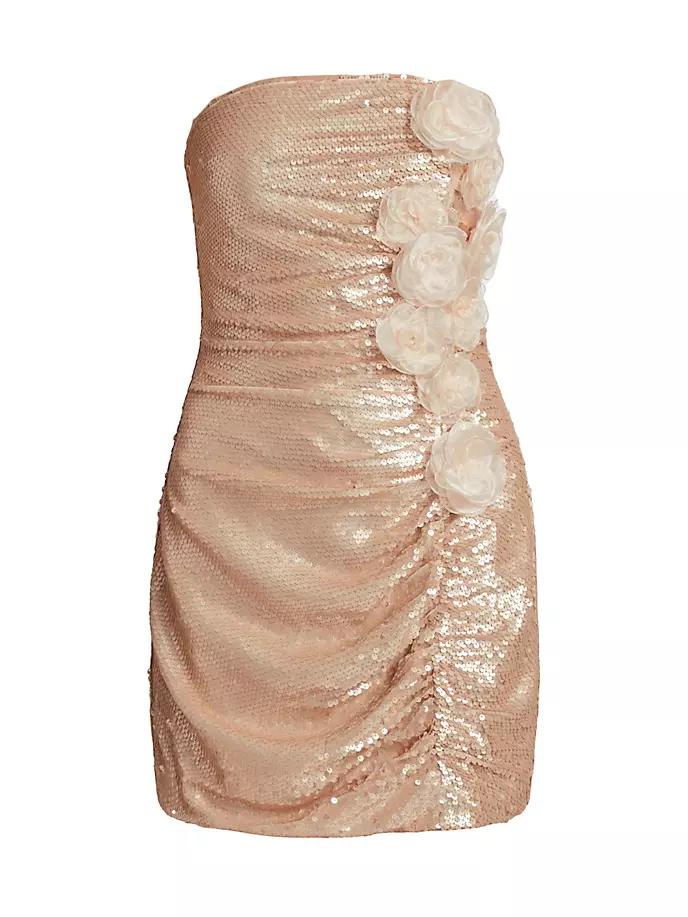 

Мини-платье без бретелек Saks Private Label Hendrix As It May, цвет champange