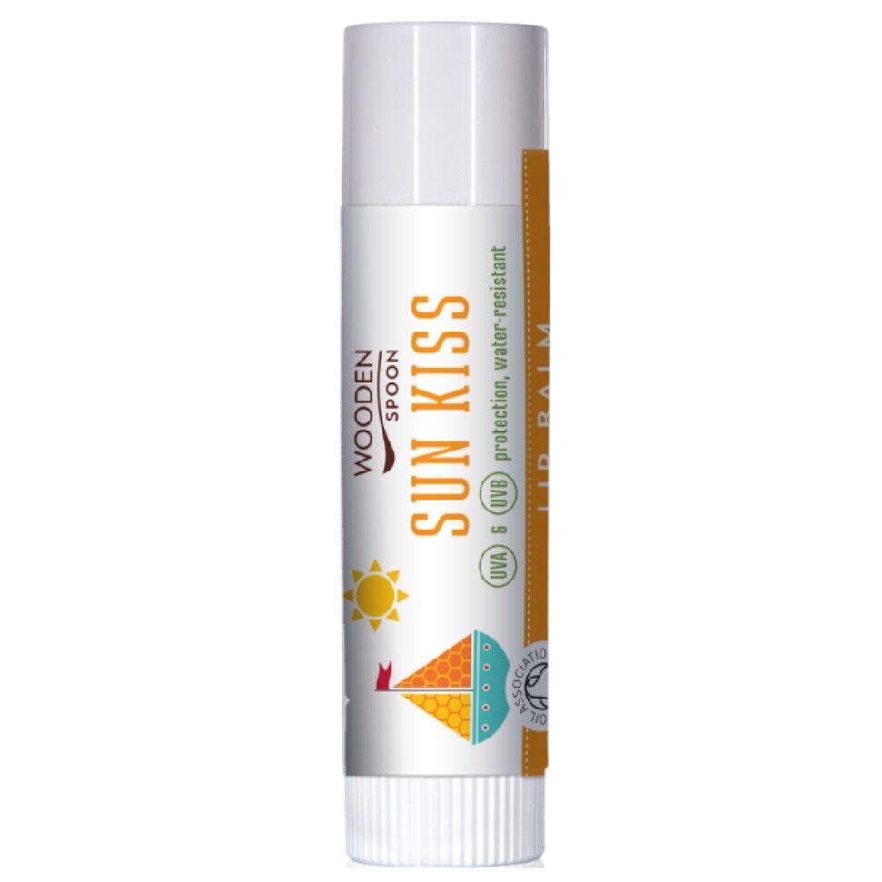 

Органический бальзам для губ с фильтром spf45 Wooden Spoon Sun Kiss, 4,3 мл