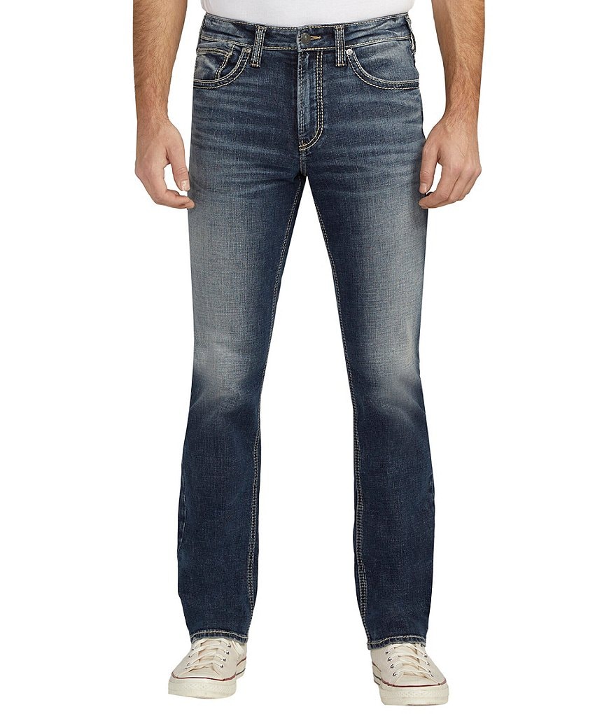 Прямые джинсы Silver Jeans Co. Grayson Max Flex, синий