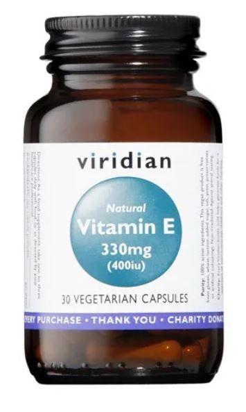 Витамин Е в капсулах Viridian Naturalna Witamina E 330 mg (400 IU), 30 шт