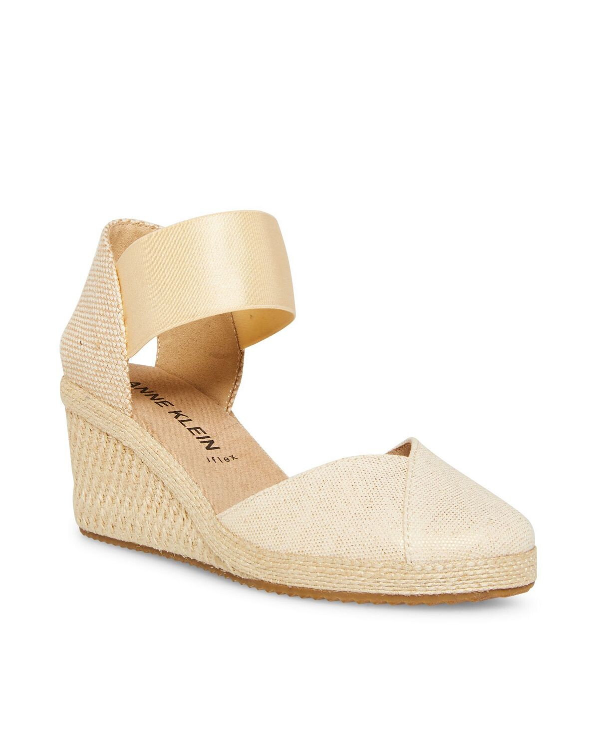 

Женские босоножки Zoey Espadrille на танкетке Anne Klein, золотой