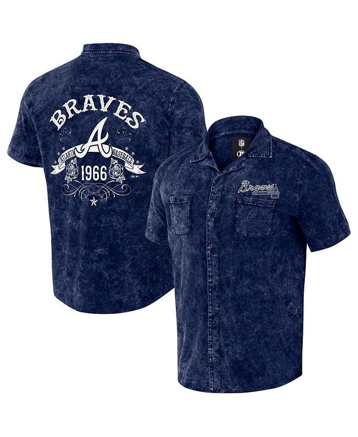 

Мужская рубашка на пуговицах Darius Rucker Collection от Atlanta Braves Denim Team Color Fanatics, синий