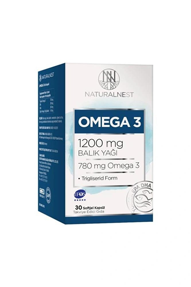 

NaturalNest Омега 3 1200 мг 30 капсул
