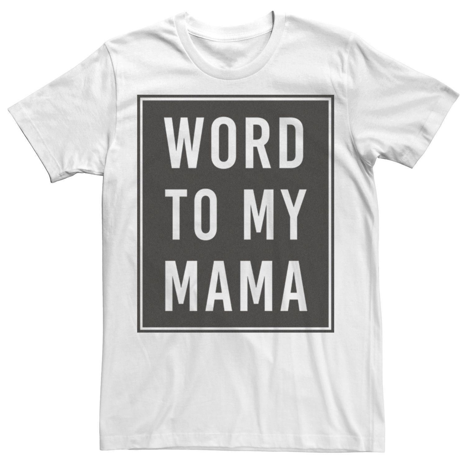 Мужская футболка Word To My Mama с черным плакатом ко Дню матери Licensed Character