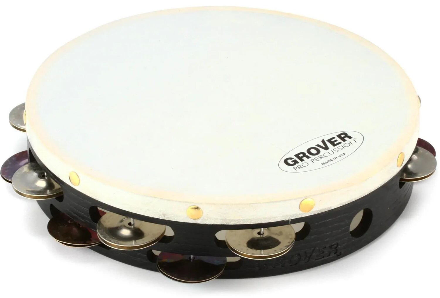 

Grover Pro Percussion Hybrid 10-дюймовый двухрядный бубен