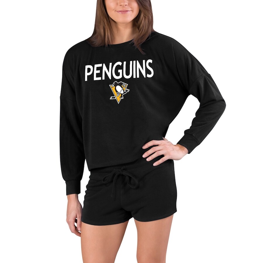 

Пижамный комплект Concepts Sport Pittsburgh Penguins, черный