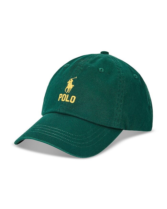 

Саржевая бейсболка с вышитым логотипом Polo Ralph Lauren, зеленый
