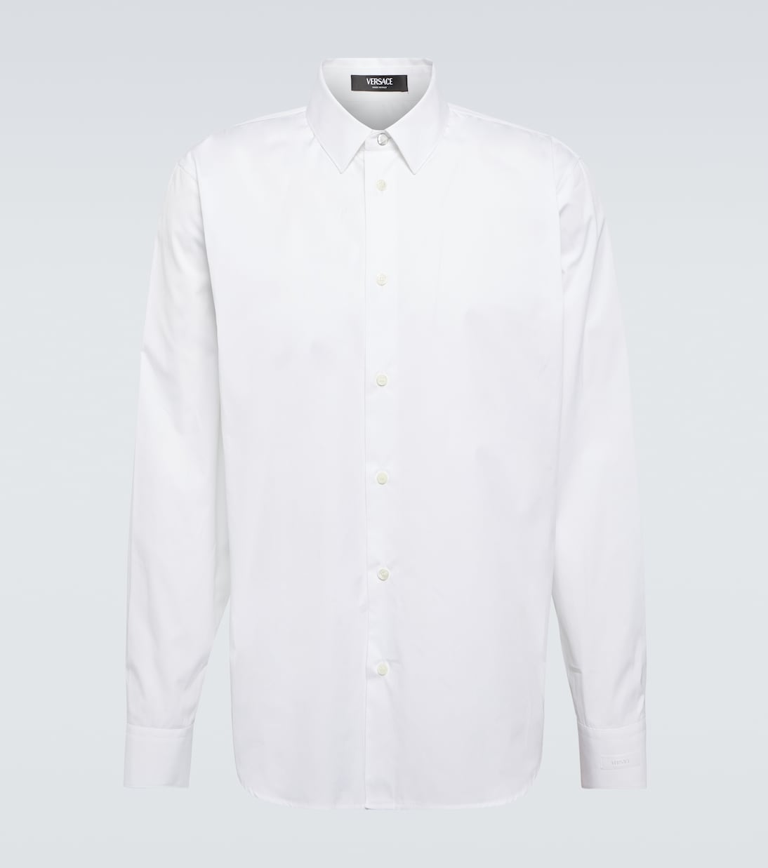 Хлопчатобумажную рубашку Versace, белый