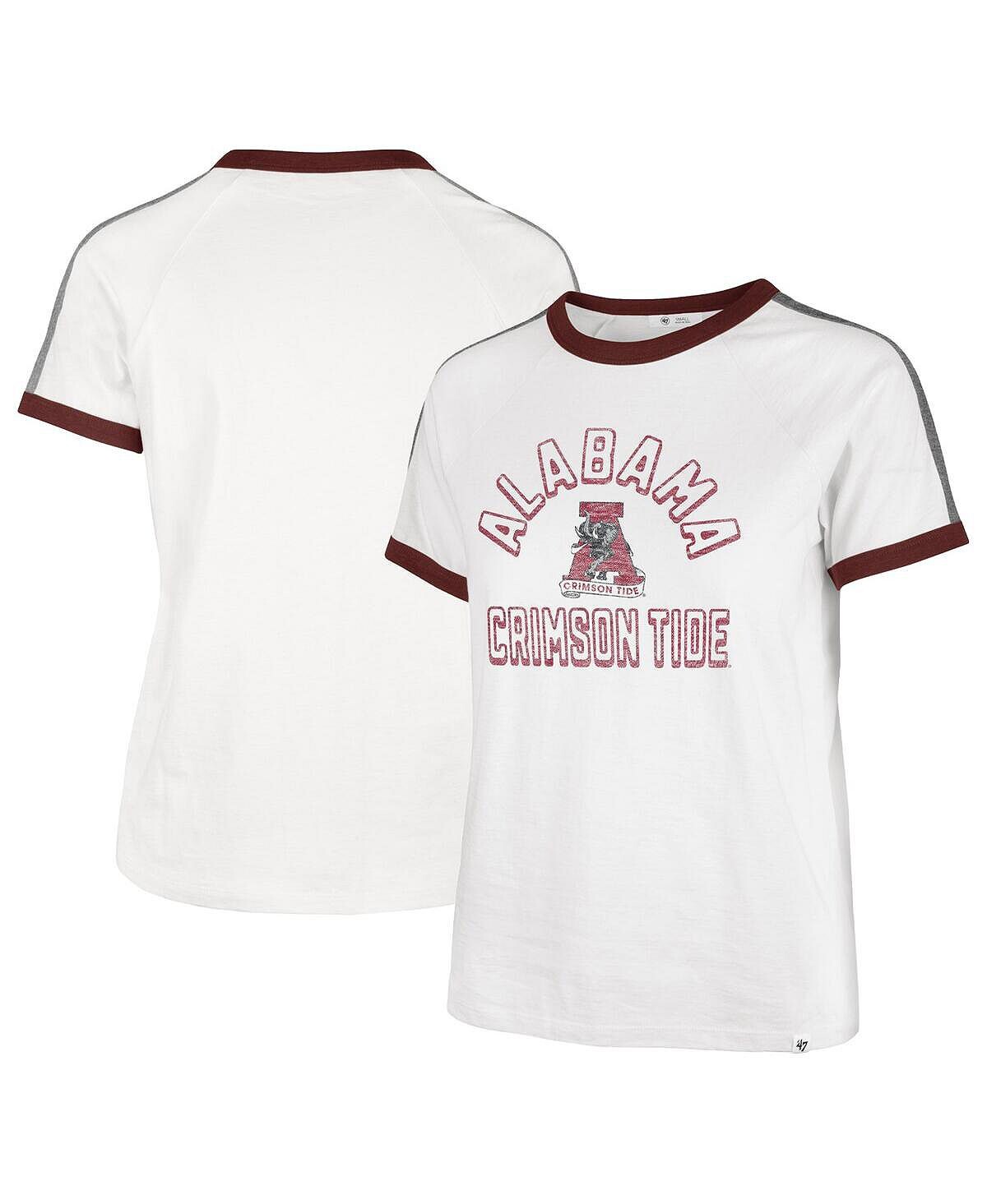 

Женская белая футболка Alabama Crimson Tide Sweet Heat Peyton '47 Brand, белый