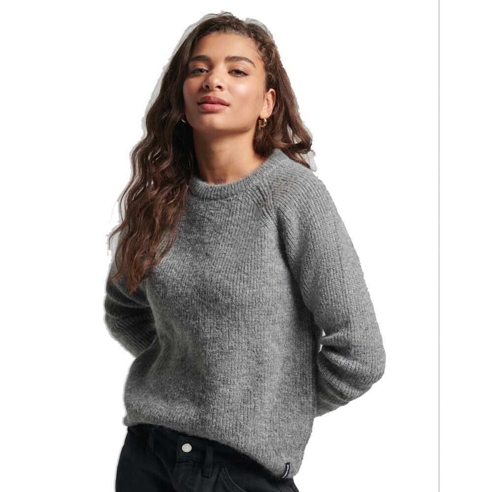 

Толстовка Superdry Vintage Essential Rib, серый