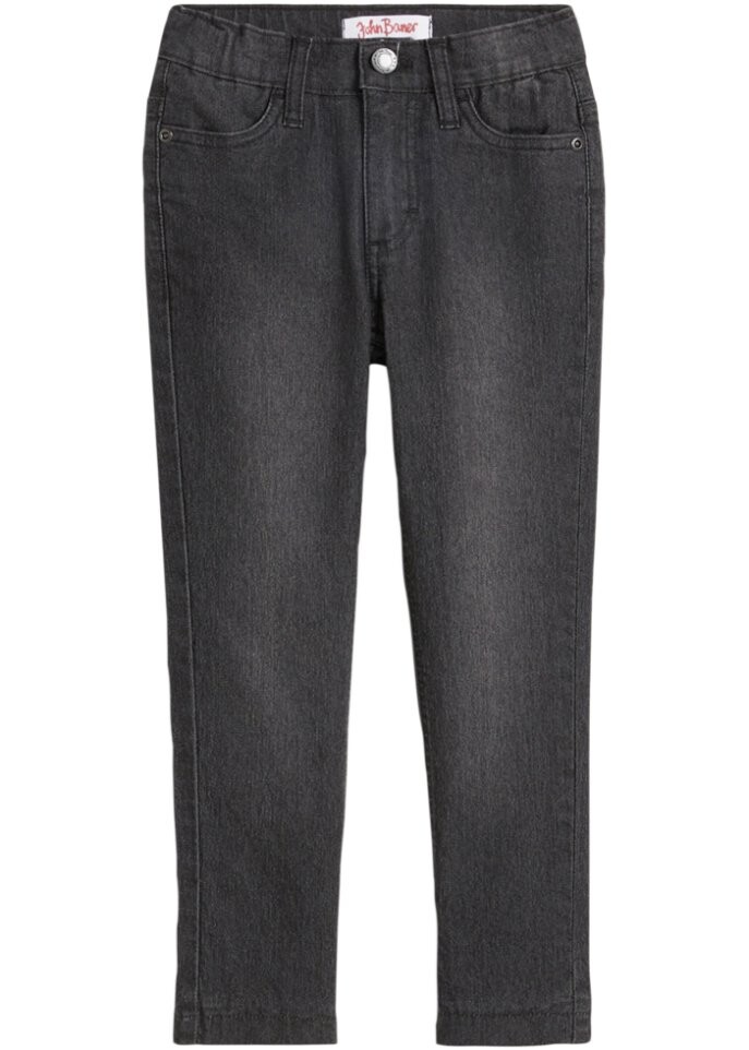 

Термоджинсы для девочек на трикотажной подкладке John Baner Jeanswear, серый
