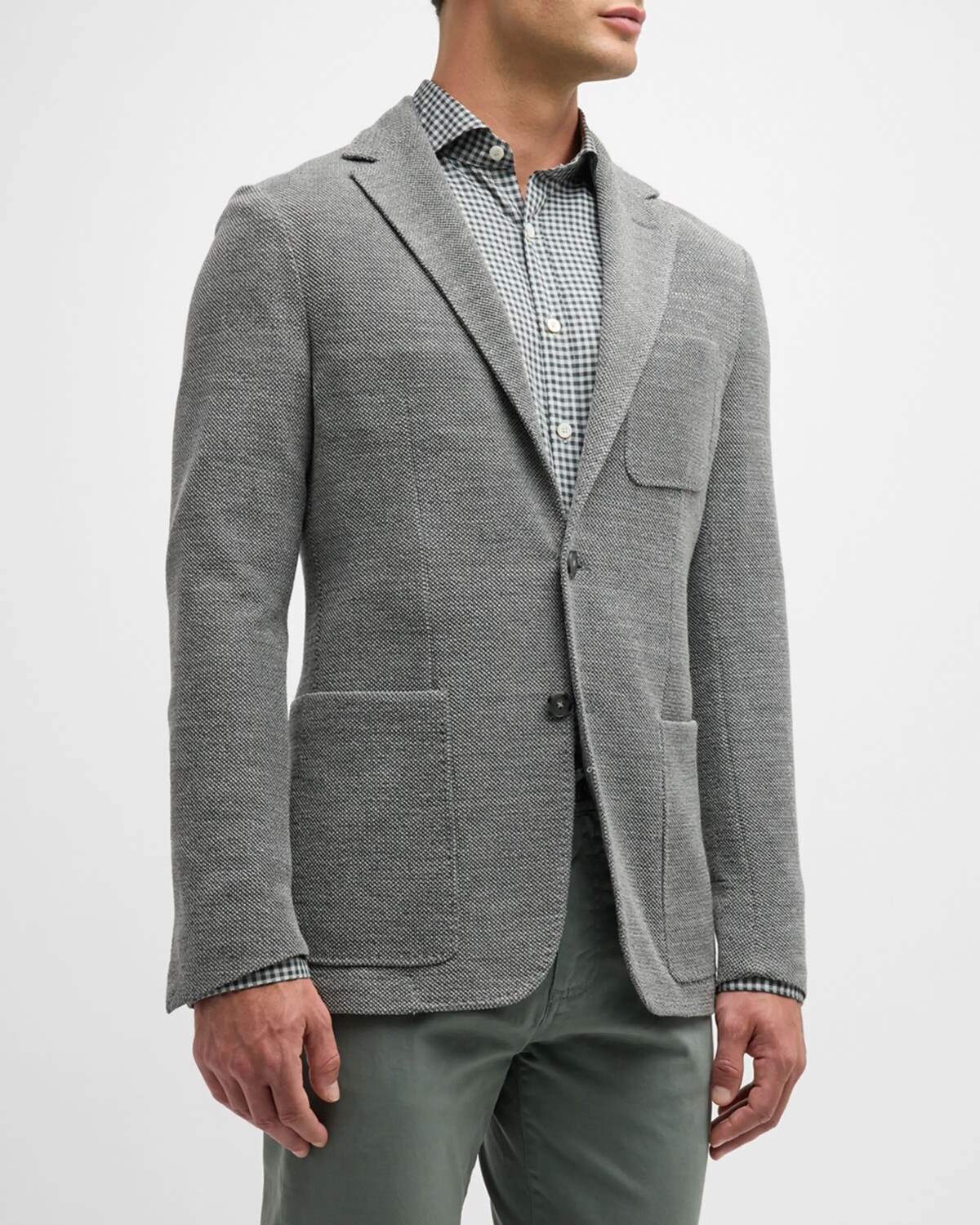 

Мужская фактурная куртка Canali, цвет Grey