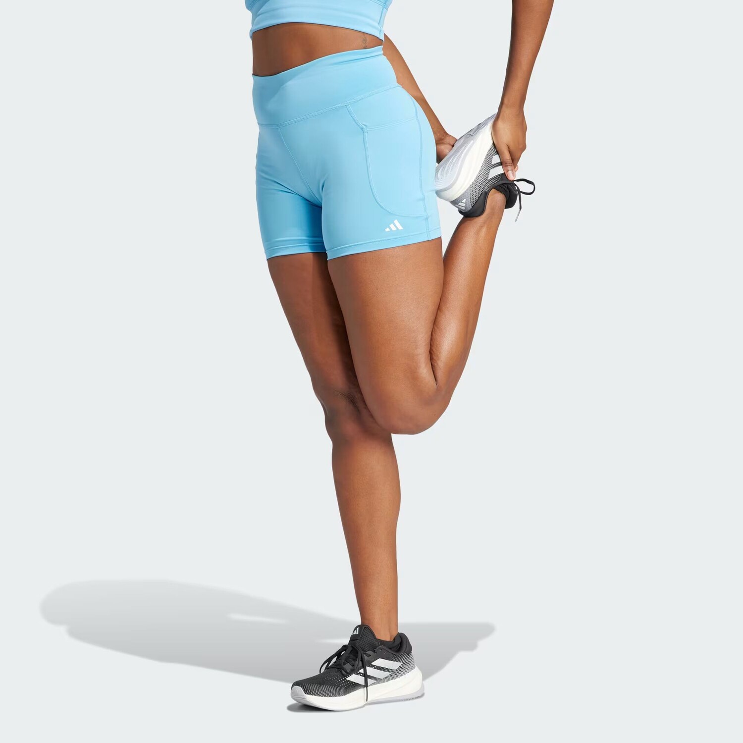 

Короткие леггинсы DailyRun 5 дюймов Adidas, цвет Semi Blue Burst