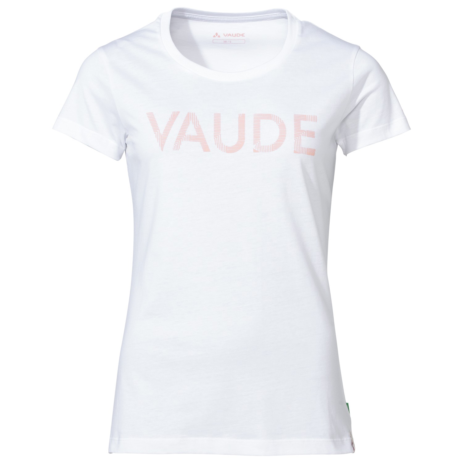 Футболка Vaude Women's Graphic Shirt, цвет White/Soft Rose