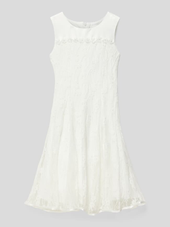 

Платье с цветочным кружевом Happy Girls, экрю