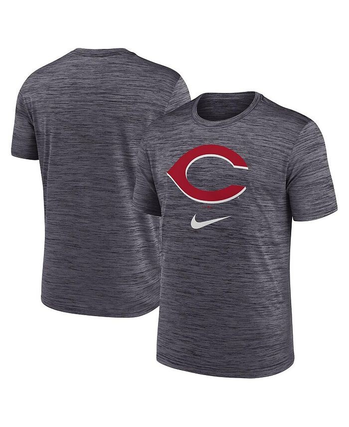 

Мужская черная футболка с логотипом Cincinnati Reds Velocity Performance Nike, черный