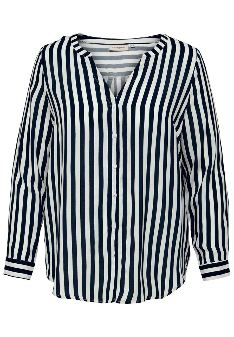 

Блуза ONLY Carmakoma CURVY STRIPED, цвет cloud dancer