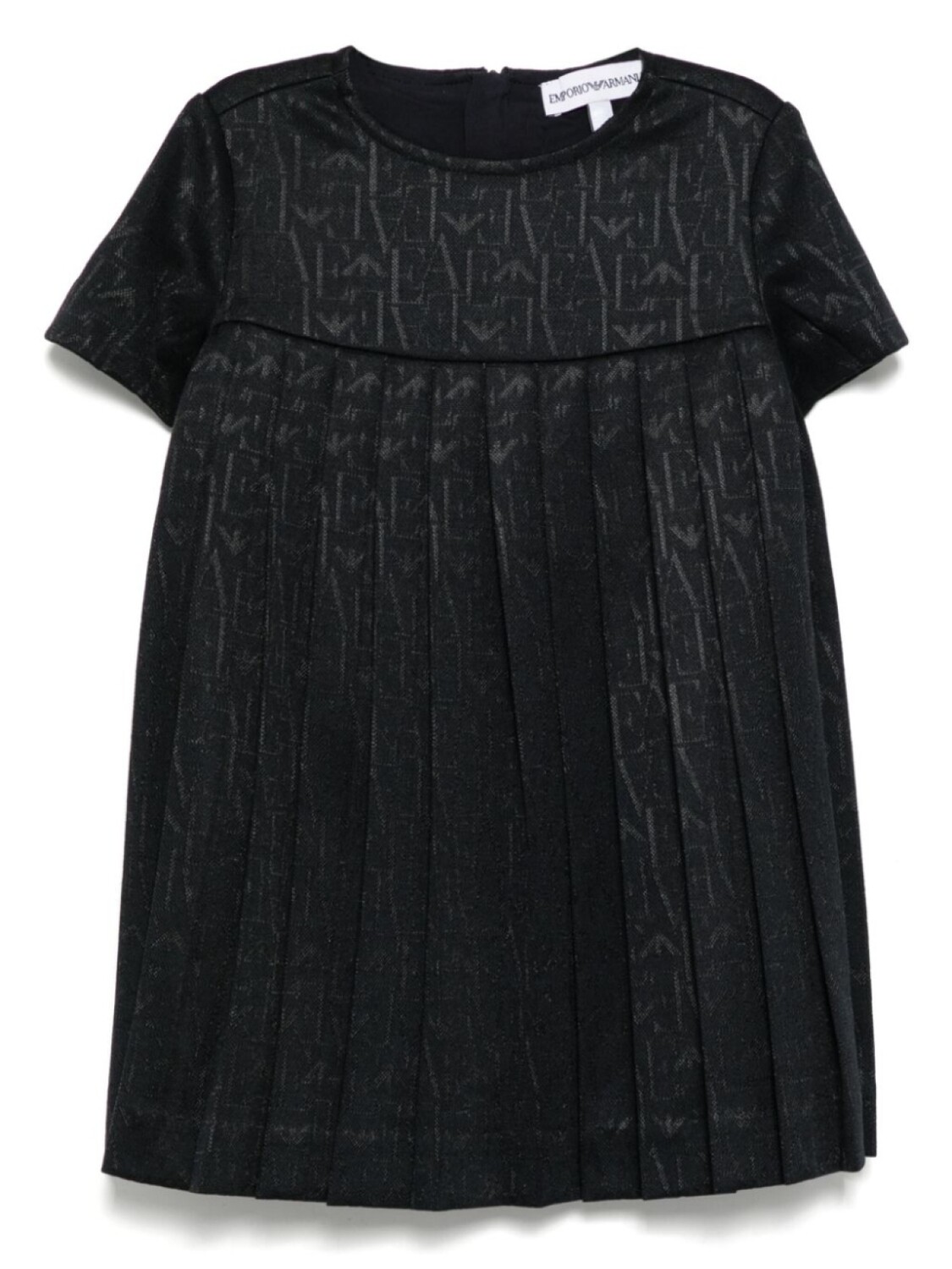 

Плиссированное платье Emporio Armani Kids, черный