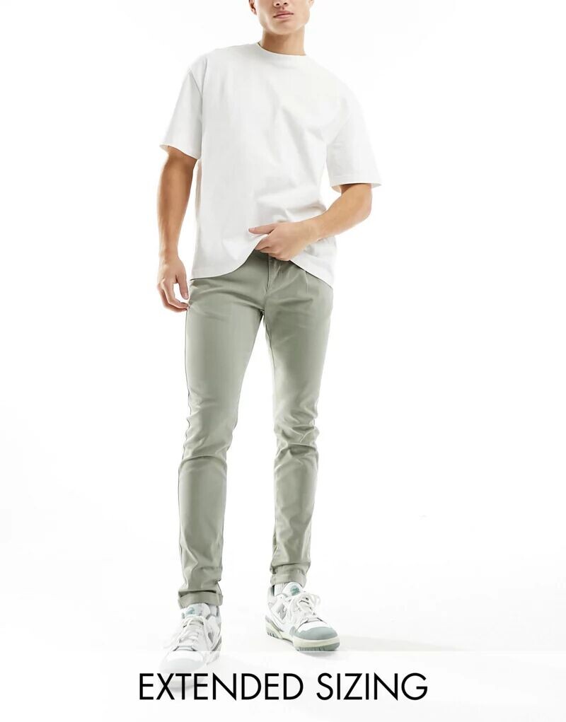 

Зеленые чиносы скинни ASOS