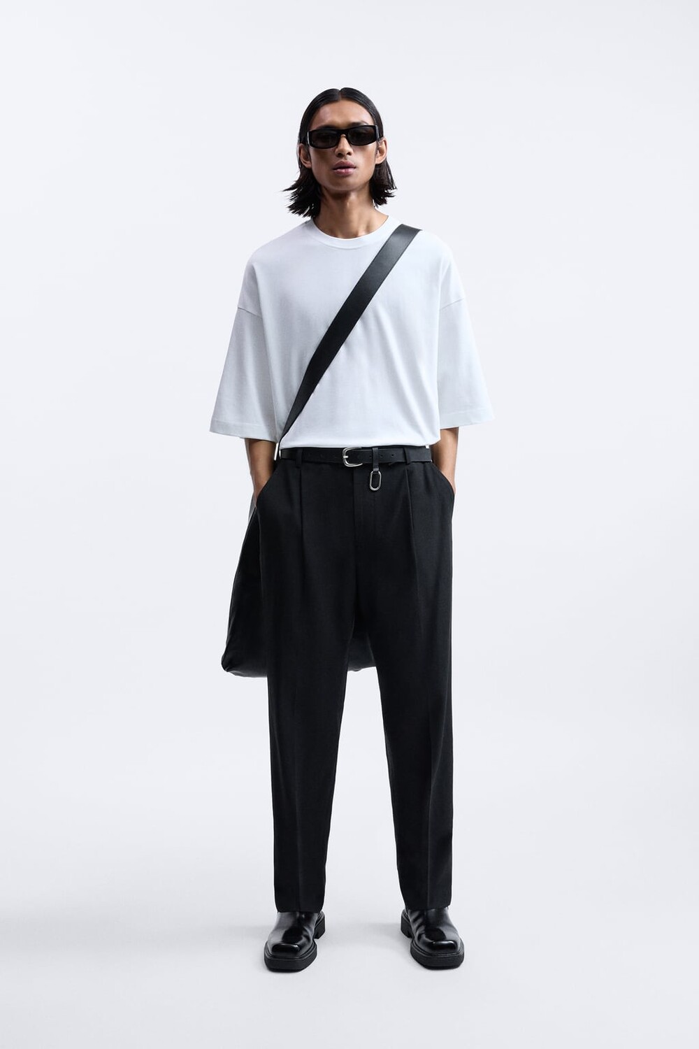 

Футболка оверсайз ZARA, белый