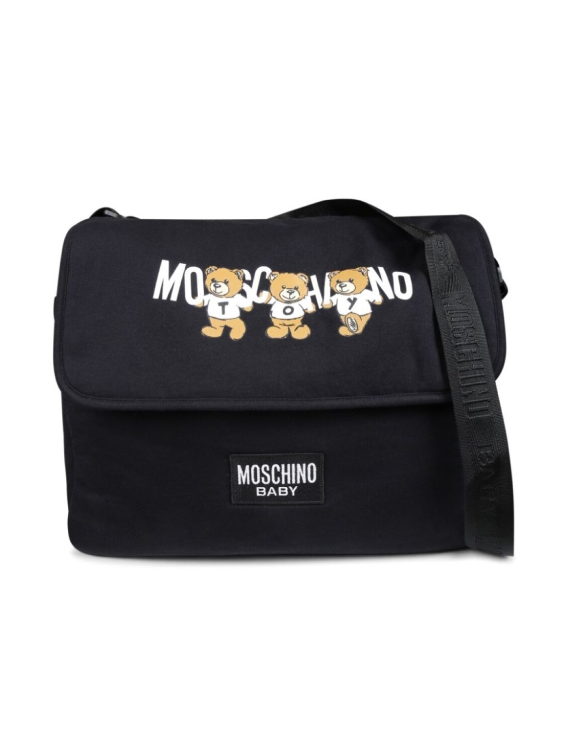 

Сумка для пеленания Moschino Kids Teddy Bear из хлопка, черный