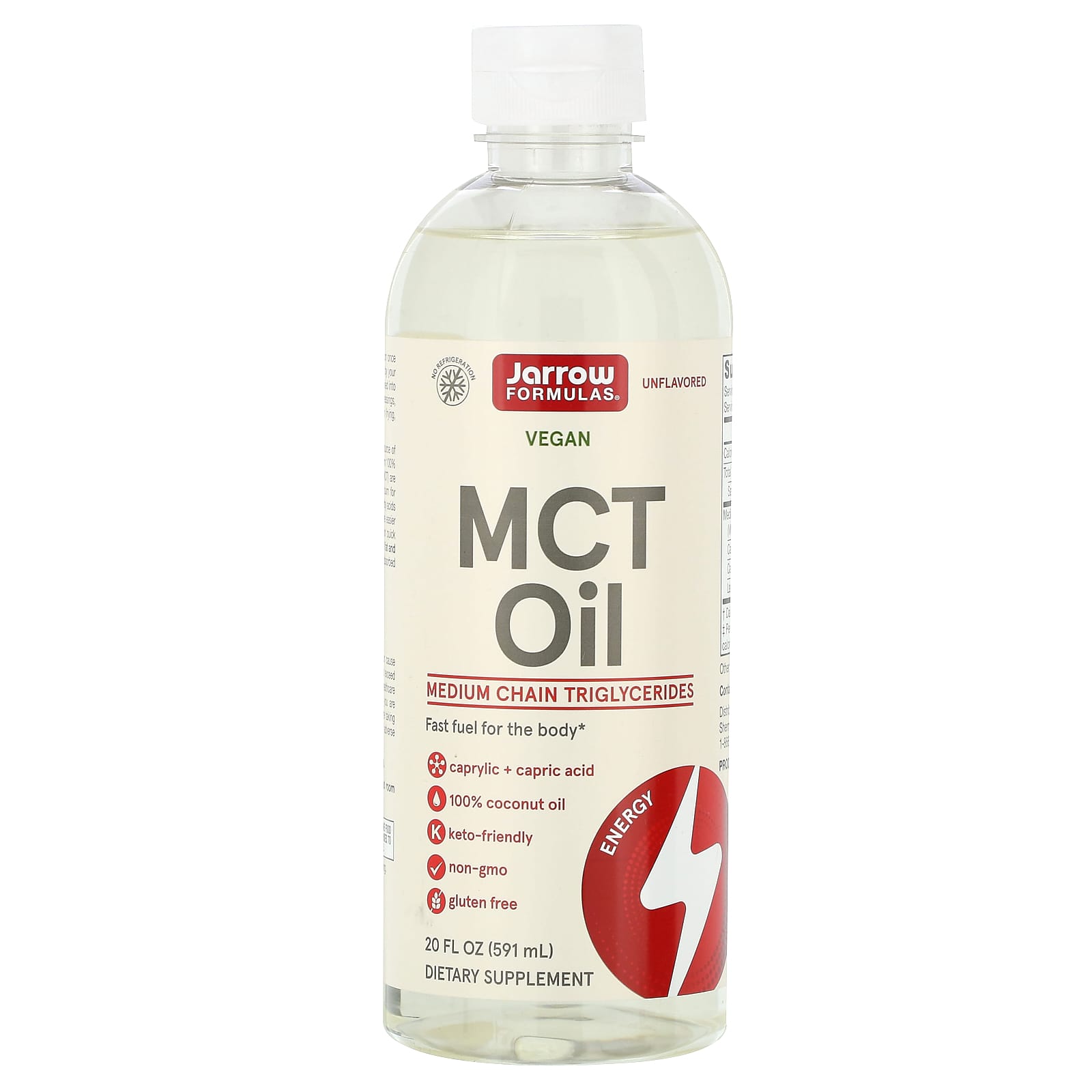 

Масло MCT, с нейтральным вкусом, 591 мл (20 жидк. унций), Jarrow Formulas