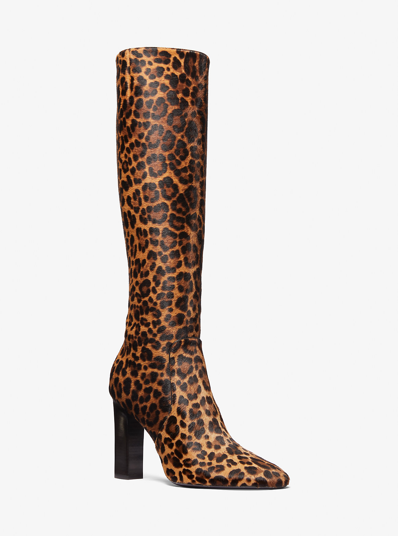 Ботинки Carly из телячьей шерсти с леопардовым принтом Michael Kors, мультиколор