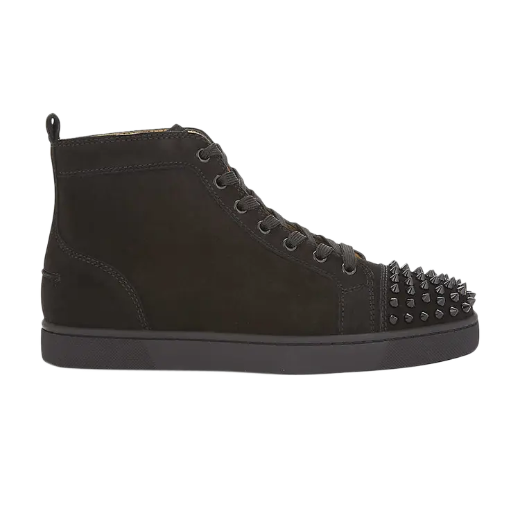 

Кроссовки Christian Louboutin Louis Flat Calf Spikes 'Black Suede', черный