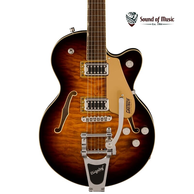 

Электрогитара Gretsch G5655T-QM Electromatic Center Block Jr. Single-Cut Quilted Maple with Bigsby - Sweet Tea