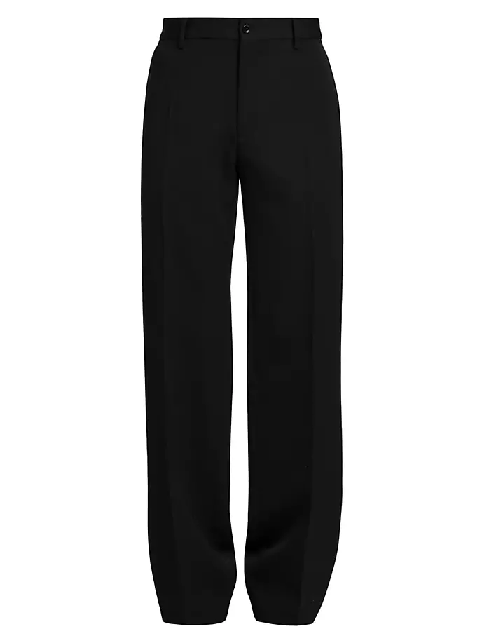 

Свободные шерстяные брюки Dolce&Gabbana, черный